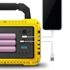 Kép 3/6 - Multifunkciós kézi lámpa - szolár panel, USB-C - 6 világítási mód, 8 LED, 3600 mAh