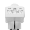 Kép 3/4 - Mozgásérzékelő konnektor - 120° - max 10 m - max 1200W - IP20 - fehér