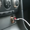 Kép 1/4 - Autós szivargyújtó adapter Type-C PD és USB aljzattal, gyorstöltéssel - feszültségkijelzéssel - 48W