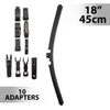 Kép 1/4 - Ablaktörlő 18"/45 cm - 10 db adapterrel