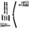 Kép 1/4 - Ablaktörlő 19"/47,5 cm - 10 db adapterrel