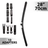 Kép 1/4 - Ablaktörlő 28"/70 cm - 10 db adapterrel