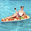 Kép 1/7 - Felfújható úszómatrac - pizza - 188 x 130 cm
