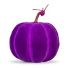 Kép 2/2 - Halloween-i tök dekoráció - 16,5 cm - lila - habszivacs - glitteres