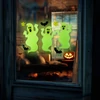 Kép 1/3 - Halloween-i foszforeszkáló ablakdekor - szellem - 29 x 16 cm