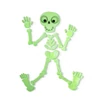 Kép 2/3 - Halloween-i foszforeszkáló ablakdekor - csontváz - 24 x 15 cm