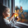 Kép 1/3 - Halloween-i kifesthető ablakdekor - manó - 4 szín - ecsettel