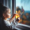 Kép 1/3 - Halloween-i kifesthető ablakdekor - boszorkánykalap - 4 szín - ecsettel