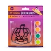 Kép 3/3 - Halloween-i kifesthető ablakdekor - tök - 4 szín - ecsettel