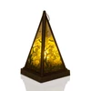 Kép 3/4 - Halloween-i LED lámpás - boszorkány - melegfehér - fekete - 9,5 x 9,5 x 17 cm - 2 x AAA