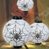 Kép 1/3 - Lampion - LED-es pókháló - 2 x AAA - 20 cm