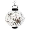Kép 2/3 - Lampion - LED-es pókháló - 2 x AAA - 20 cm