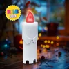 Kép 1/3 - Halloween-i LED-es gyertya - szellem - 4 színű LED - 12 x 4,5 x 3 cm