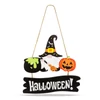 Kép 2/3 - Halloween-i dekor fából - manó - akasztható - 24 x 15 cm