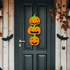 Kép 1/2 - Halloween-i dekoráció - tök - akasztható - filc - 63 x 32 cm