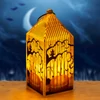 Kép 1/3 - Halloween-i LED lámpás - tök - narancs LED - 2 x LR44 - 4 x 4 x 9,5 cm