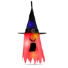 Kép 2/2 - Halloween-i LED dekor - szellem - piros - 10 színes LED - akasztható - 2 x 2032 - 75 x 35 cm