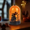 Kép 1/2 - Halloween-i LED dekor - narancs - 3 x AAA - 8 x 12,5 cm