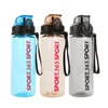 Kép 1/9 - Sport kulacs - műanyag, átlátszó - 600 ml - 3 színben