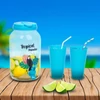 Kép 1/5 - Italadagoló csappal, műanyag pohárszettel - 3,8 l - trópusi
