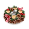 Kép 1/3 - Adventi dekoráció - gyertyatartóval - 30 cm