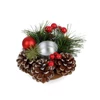 Kép 4/9 - Adventi dekoráció - mécsestartóval - 6 féle - 13 cm