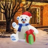 Kép 1/3 - Felfújható jegesmedve - 120 cm - IP44 - 6 LED - 100 - 240 V