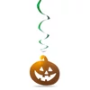 Kép 2/3 - Halloween-i dekoráció szett - 12 db tök - csillogó spirál akasztó