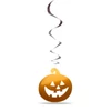 Kép 3/3 - Halloween-i dekoráció szett - 12 db tök - csillogó spirál akasztó