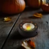Kép 1/3 - Halloween-i LED hangulatvilágítás - 3 LED - 3 x AAA - fekete, tök