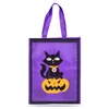 Kép 2/2 - Halloween-i ajándéktáska - 30 x 40 cm - macska és tök