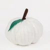 Kép 2/2 - Halloween-i tök dekoráció - fehér - 20 cm