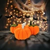 Kép 1/3 - Halloween-i tök dekoráció - 13 x 13 x 14 cm - 3 db / csomag