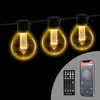 Kép 1/6 - Smart fényfüzér - 100-240V - 25 db melegfehér LED - 15 m - bluetooth