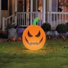 Kép 1/3 - Felfújható RGB LED-es halloween-i tök - 40 cm