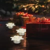Kép 1/3 - LED-es jégkristály dekoráció - elemes - 4 db / csomag