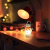 Kép 1/2 - LED-es dekoráció - melegfehér - hóember - elemes