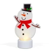 Kép 2/2 - LED-es dekoráció - melegfehér - hóember - elemes