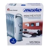 Kép 5/6 - Mesko hősugárzó olajradiátor - 220-240 V - 700 W - 7 lamellás