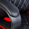 Kép 4/5 - Gamer szék karfával - fekete / piros - 71 x 53 cm / 53 x 47 cm