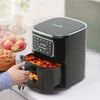 Kép 1/3 - Olaj nélküli fritőz - 220-240 V - 1450W - 5 L - érintőgombos