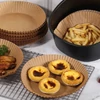 Kép 3/8 - Air fryer sütőpapír - olaj nélküli sütőhöz - kör - 23 cm - 50 db / csomag