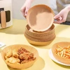Kép 6/8 - Air fryer sütőpapír - olaj nélküli sütőhöz - kör - 23 cm - 50 db / csomag