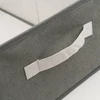 Kép 3/4 - Szövet tárolódoboz - 38,5 x 24 x 16,5 cm - szürke