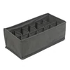 Kép 2/4 - Szövet tárolódoboz - 32 x 16 x 11 cm - 12 zseb - szürke