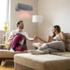 Kép 2/6 - Smart fali hősugárzó - 1000/2000W - Tuya - 220 - 240V - szürke