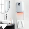 Kép 1/7 - Fali hősugárzó törölközőtartóval - 800/2000W - 240V - fehér