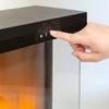 Kép 5/7 - Elektromos kandalló - 180° - hősugárzó + LED - 37 x 22 x 56 cm