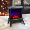 Kép 1/6 - Elektromos kandalló - 180° - hősugárzó + LED - 36 x 21,5 x 36 cm