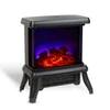 Kép 3/6 - Elektromos kandalló - 180° - hősugárzó + LED - 36 x 21,5 x 36 cm